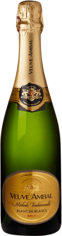 17,95 € 免费送货 | 白起泡酒 Veuve Ambal Brut — 起泡酒 干型 传统, Blanc de Blancs A.O.C. Crémant de Bourgogne 法国 Chardonnay — 莎当妮 75 cl