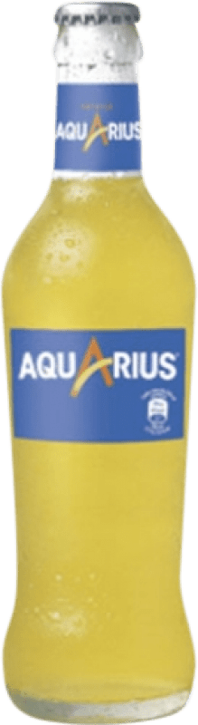 46,95 € Free Shipping | 24 units box Soft Drinks Aquarius Spain Third-Liter Bottle 30 cl Glass RET Naranja — Orange