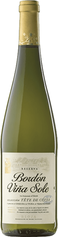 23,95 € 免费送货 | 白酒 Bodegas Franco Españolas Bordón Viña Sole Tête de Cuvée D.O.Ca. Rioja 拉里奥哈 西班牙 瓶子 75 cl