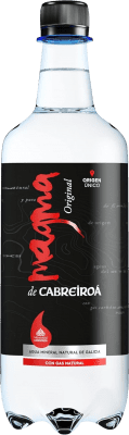 17,95 € Spedizione Gratuita | Scatola da 24 unità Acqua Cabreiroá Magma Frizzante, Mineral Natural — Minerale Naturale Galizia Spagna Bottiglia Medium 50 cl PET