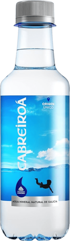 17,95 € Envío gratis | Caja de 35 unidades Agua Cabreiroá Mineral Natural Galicia España Botellín Tercio 33 cl PET