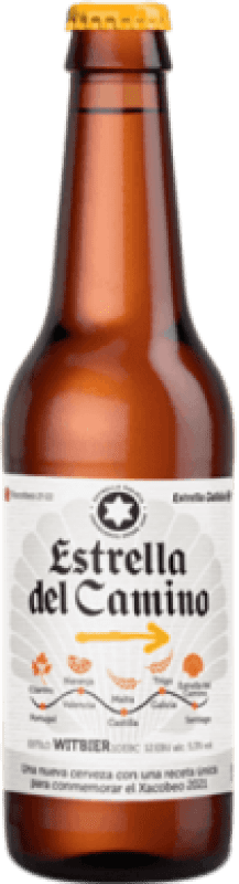 42,95 € 免费送货 | 啤酒 Camino de Santiago Weissbier — 白啤酒 西班牙 三分之一升瓶 33 cl