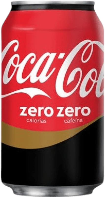 0,95 € Envio grátis | Refrigerantes Coca-Cola Zero Zero Espanha Lata 33 cl