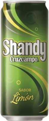 1,95 € Free Shipping | Beer Cruzcampo Shandy con Limón Spain Can 33 cl