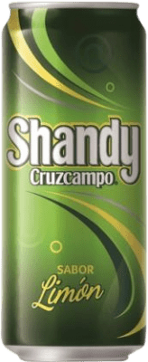 0,95 € Envoi gratuit | Bière Cruzcampo Shandy Espagne Canette 33 cl Limón — Citron