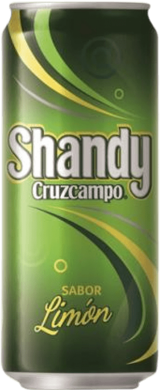 0,95 € Envío gratis | Cerveza Cruzcampo Shandy España Lata 33 cl Limón