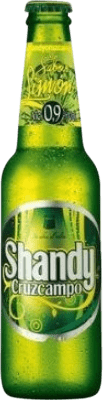 5,95 € 免费送货 | 盒装6个 啤酒 Cruzcampo Shandy con Limón 西班牙 小瓶 25 cl