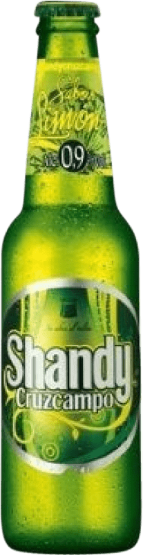 5,95 € Kostenloser Versand | 6 Einheiten Box Bier Cruzcampo Shandy con Limón Spanien Kleine Flasche 25 cl