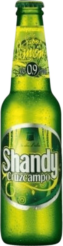 3,95 € Бесплатная доставка | Коробка из 6 единиц Пиво Cruzcampo Shandy Испания Мини-бутылка 25 cl Limón — Лимон
