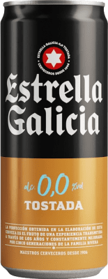 1,95 € Kostenloser Versand | Bier Estrella Galicia Tostada 0,0 Galizien Spanien Alu-Dose 33 cl Alkoholfrei