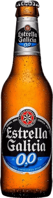 49,95 € Free Shipping | Beer Estrella Galicia 0,0 Galicia Spain Small Bottle 20 cl Alcohol-Free