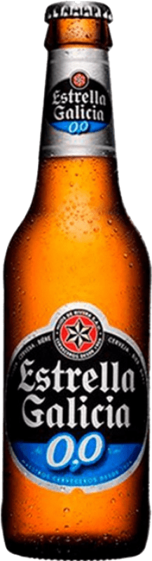 61,95 € Kostenloser Versand | Bier Estrella Galicia 0,0 Galizien Spanien Drittel-Liter-Flasche 33 cl Alkoholfrei