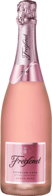 5,95 € Envio grátis | Espumante rosé Freixenet Carta Nevada Rosé Brut D.O. Cava Espanha Garrafa 75 cl
