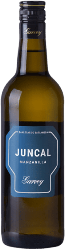 8,95 € Spedizione Gratuita | Vino fortificato Juncal D.O. Manzanilla-Sanlúcar de Barrameda Spagna Bottiglia 75 cl