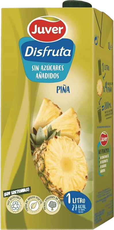 4,95 € Kostenloser Versand | Getränke und Mixer Juver Disfruta Zumo de Piña Tetrabrick Spanien Flasche 1 L