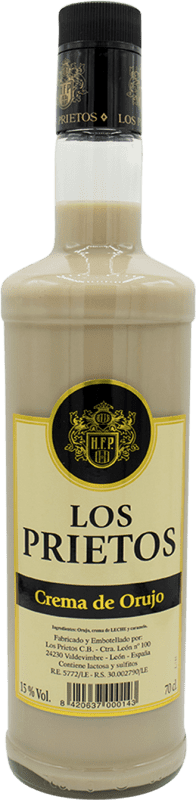 13,95 € Envio grátis | Licor Creme Los Prietos Castela e Leão Espanha Garrafa 70 cl