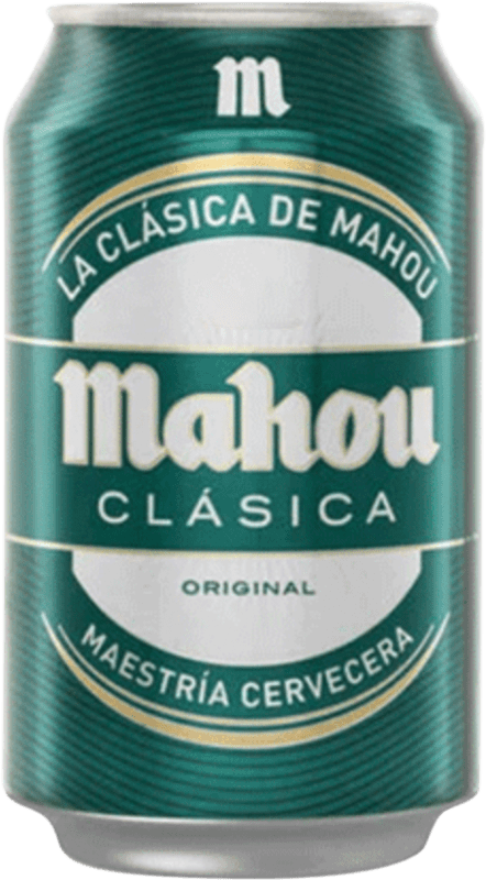 1,95 € Envío gratis | Cerveza Mahou Clásica España Lata 33 cl