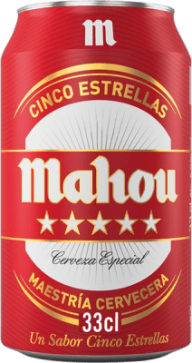 1,95 € Free Shipping | Beer Mahou 5 Estrellas Spain Can 33 cl