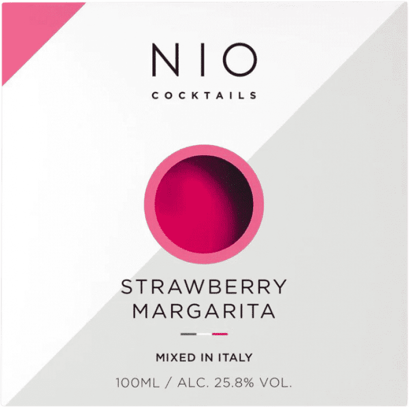 24,95 € 免费送货 | 鸡尾酒酸酒 Nio Cocktails 意大利 小瓶装 10 cl Strawberry — 草莓