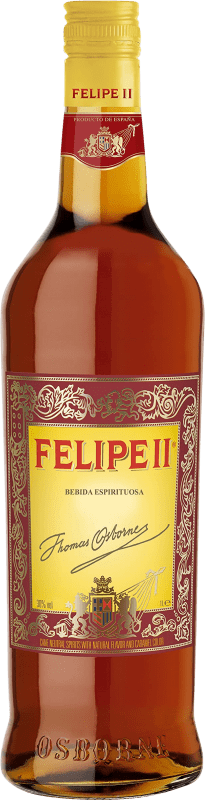 14,95 € Envío gratis | Brandy Osborne Felipe II España Botella 1 L