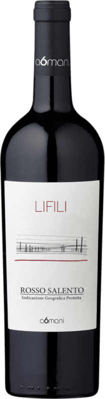 8,95 € 送料無料 | 赤ワイン a6mani Lifili Rosso I.G.T. Salento イタリア Sangiovese, Malvasia Black, Aglianico ボトル 75 cl