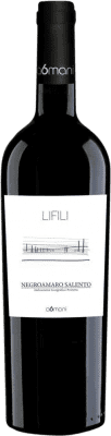 8,95 € Envio grátis | Vinho tinto a6mani Lifili I.G.T. Salento Itália Negroamaro Garrafa 75 cl