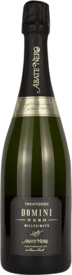39,95 € Spedizione Gratuita | Spumante Bianco Abate Nero Domini Nero Brut D.O.C. Trento Trentino Italia Prosecco 75 cl