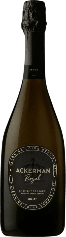 31,95 € 送料無料 | 白のスパークリングワイン Ackerman Brut — ブリュット Royal — ロイヤル A.O.C. Crémant de Loire ロワール フランス 75 cl
