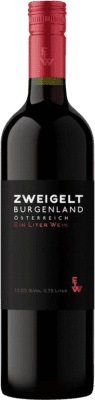 9,95 € Envío gratis | Vino tinto Aigner I.G. Burgenland Burgenland Austria Zweigelt Botella 1 L