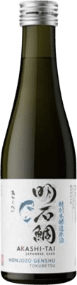 18,95 € Free Shipping | Sake Akashi-Tai Honjozo Tokubetsu Genshu Japan Third-Liter Bottle 30 cl