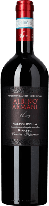 27,95 € Free Shipping | Red Wine Albino Armani Classic D.O.C. Valpolicella Ripasso Venecia Italy Corvina, Rondinella, Corvinone 75 cl