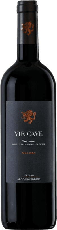 36,95 € Бесплатная доставка | Красное вино Aldobrandesca Vie Cave D.O.C. Maremma Toscana Тоскана Италия Malbec бутылка 75 cl