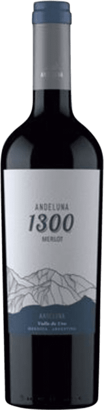 13,95 € Envoi gratuit | Vin rouge Andeluna 1300 I.G. Mendoza Argentine Merlot Bouteille 75 cl