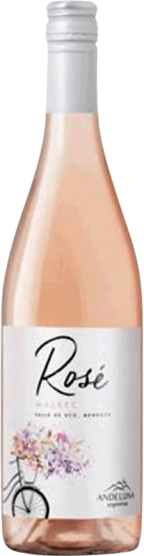 10,95 € Spedizione Gratuita | Vino Rosato Andeluna Rosé — Rosato I.G. Valle de Uco Mendoza Argentina Malbec 75 cl