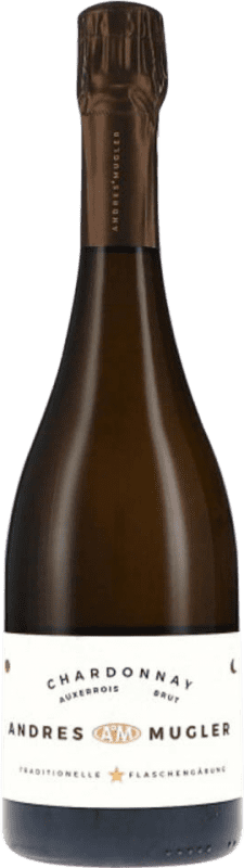 24,95 € Envio grátis | Espumante branco Andres & Mugler Sekt Brut Q.b.A. Pfälz Pfälz Alemanha Chardonnay, Pinot Auxerrois Garrafa 75 cl