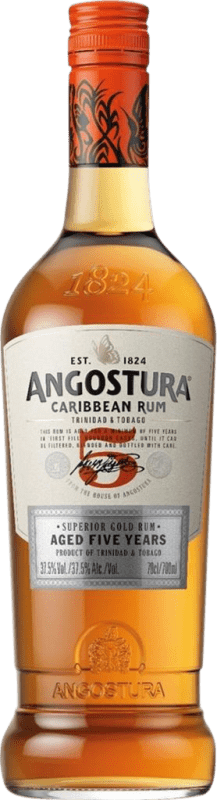 21,95 € Бесплатная доставка | Ром Angostura Классический Franschhoek Тринидад и Тобаго 5 Лет 70 cl