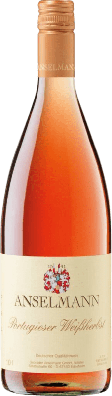 9,95 € Spedizione Gratuita | Vino rosato Anselmann Blauer Weissherbst Secco Q.b.A. Pfälz PFALZ Germania Portugieser Bottiglia 1 L