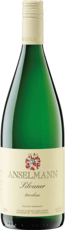 9,95 € Envío gratis | Vino blanco Anselmann Seco Q.b.A. Pfälz Pfälz Alemania Silvaner Botella 1 L