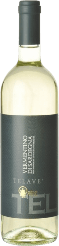 13,95 € Free Shipping | White wine Antichi Poderi di Jerzu Telave D.O.C. Vermentino di Sardegna Cerdeña Italy Vermentino Bottle 75 cl