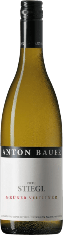 18,95 € Envío gratis | Vino blanco Anton Bauer Stiegl Seco D.A.C. Wagram Carolina del Norte Austria Grüner Veltliner Botella 75 cl