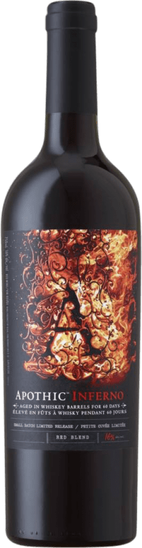 15,95 € 免费送货 | 红酒 Apothic Inferno I.G. California 加州 美国 Merlot, Syrah, Cabernet Sauvignon, Petit Verdot, Nebbiolo, Petite Syrah 瓶子 75 cl