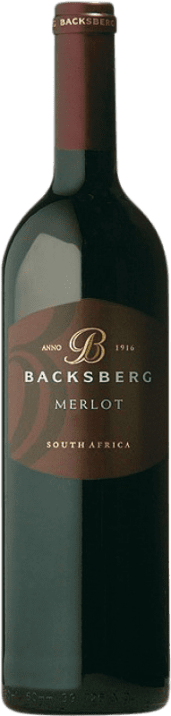 16,95 € Free Shipping | Red wine Backsberg Coastal Region South Africa Merlot Bottle 75 cl