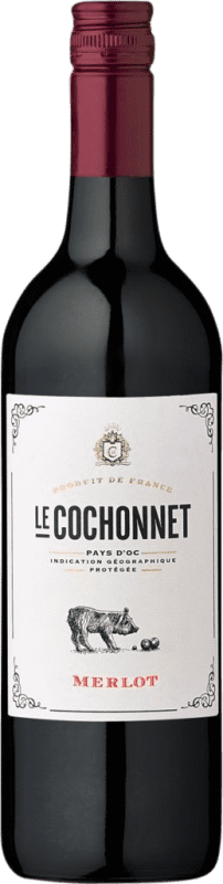 7,95 € Бесплатная доставка | Красное вино Le Cochonnet Франция Merlot бутылка 75 cl