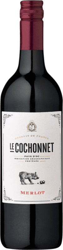 7,95 € Envio grátis | Vinho Tinto Le Cochonnet França Merlot 75 cl