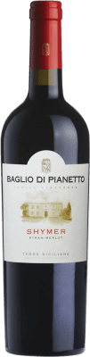 14,95 € Free Shipping | Red Wine Baglio di Pianetto Shymer I.G.T. Terre Siciliane Sicily Italy Merlot, Syrah — Shiraz 75 cl Alcohol-Free