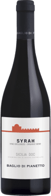 10,95 € 免费送货 | 红酒 Baglio di Pianetto D.O.C. Sicilia 西西里岛 意大利 Syrah 瓶子 75 cl