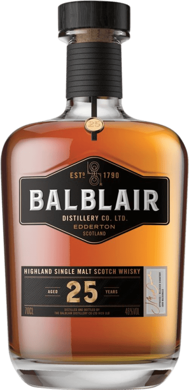 743,95 € Spedizione Gratuita | Whisky Single Malt Balblair Regno Unito 25 Anni 70 cl