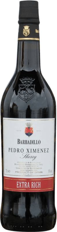 15,95 € 免费送货 | 强化酒 Barbadillo D.O. Jerez-Xérès-Sherry 安达卢西亚 西班牙 Pedro Ximénez 瓶子 75 cl