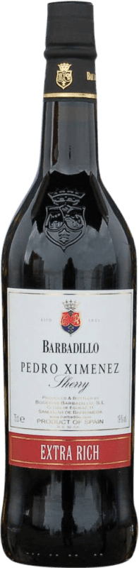 13,95 € Spedizione Gratuita | Vino Liquoroso Barbadillo D.O. Jerez-Xérès-Sherry Andalusia Spagna Pedro Ximénez Bottiglia 75 cl