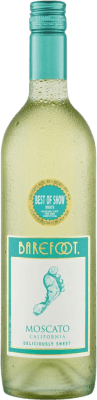 9,95 € Envio grátis | Vinho Branco Barefoot D.O. La Mancha Castela-Mancha Espanha Moscato, Colombard Garrafa 75 cl
